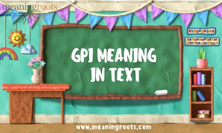GPI Meaning in Text