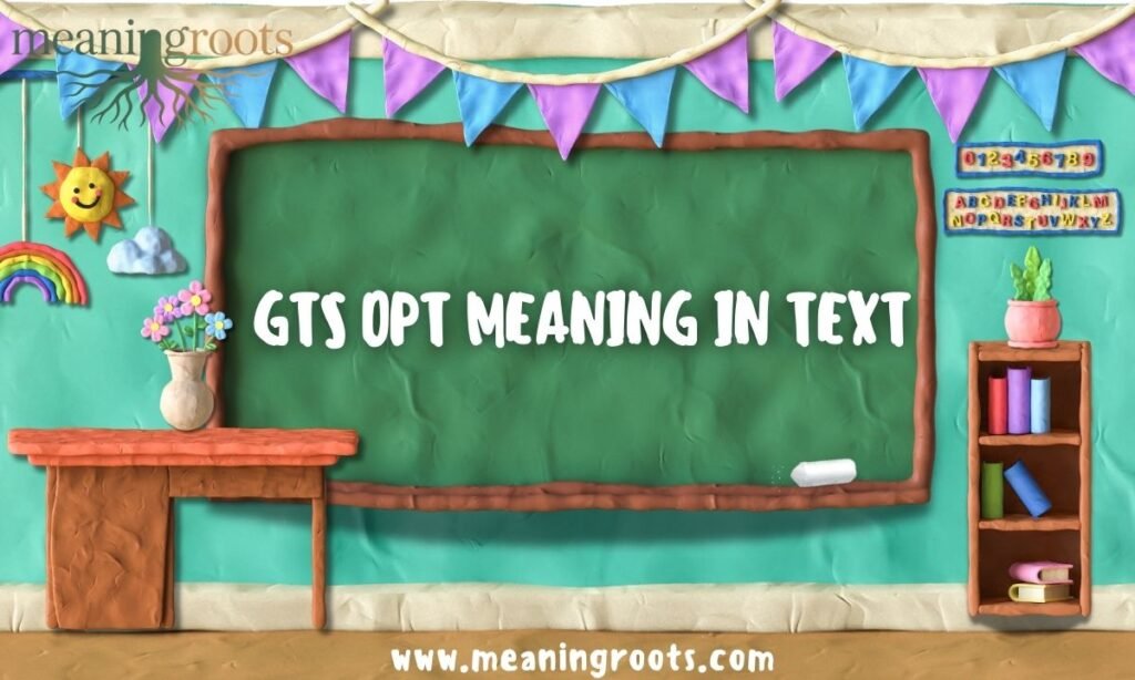 GTS OPT MEANING IN TEXT