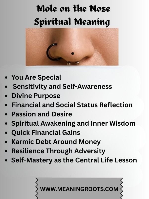 MOLE ON THE NOSE SPIRITUAL MEANING