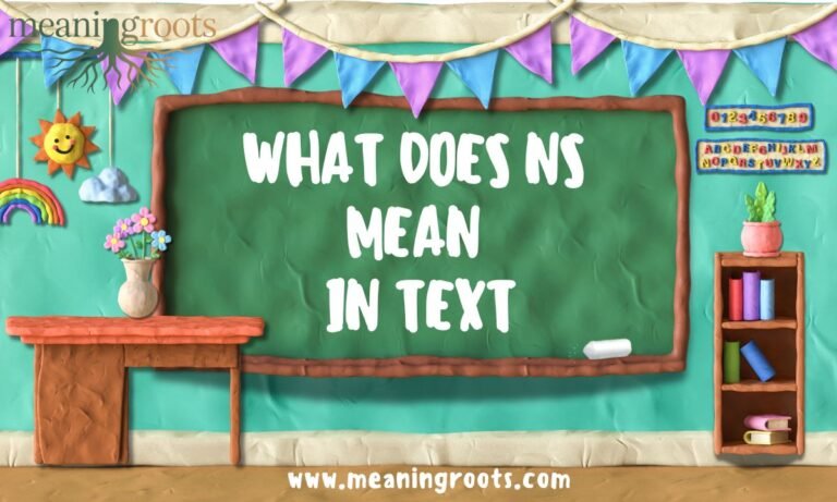 WHAT DOES NS MEAN IN TEXT