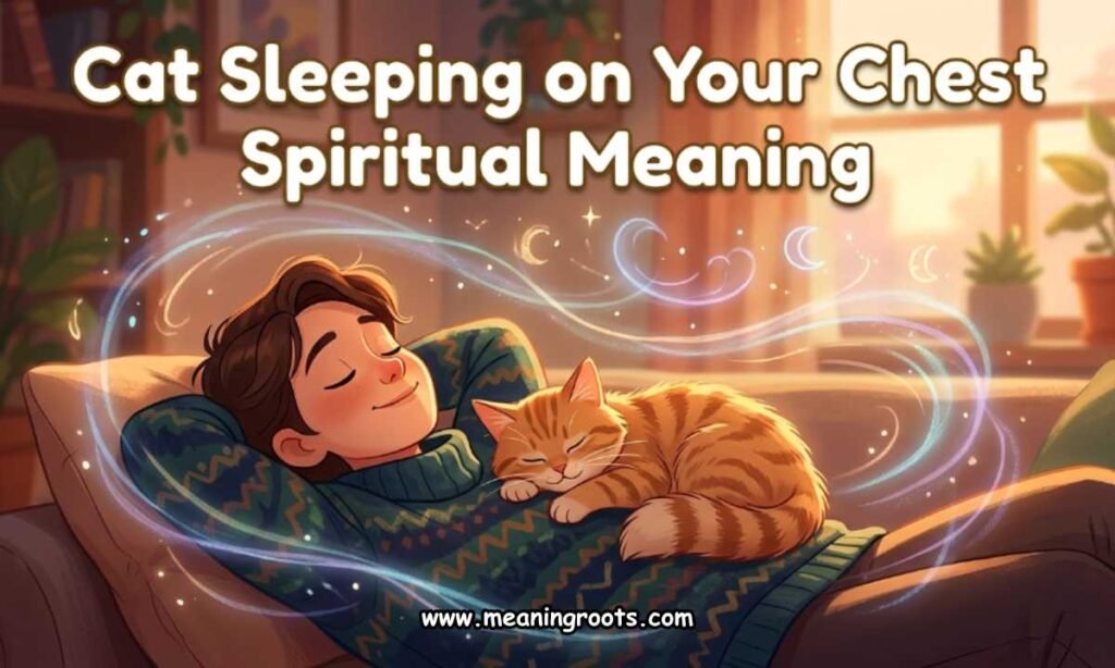 Cat Sleeping on Your Chest Spiritual Meaning