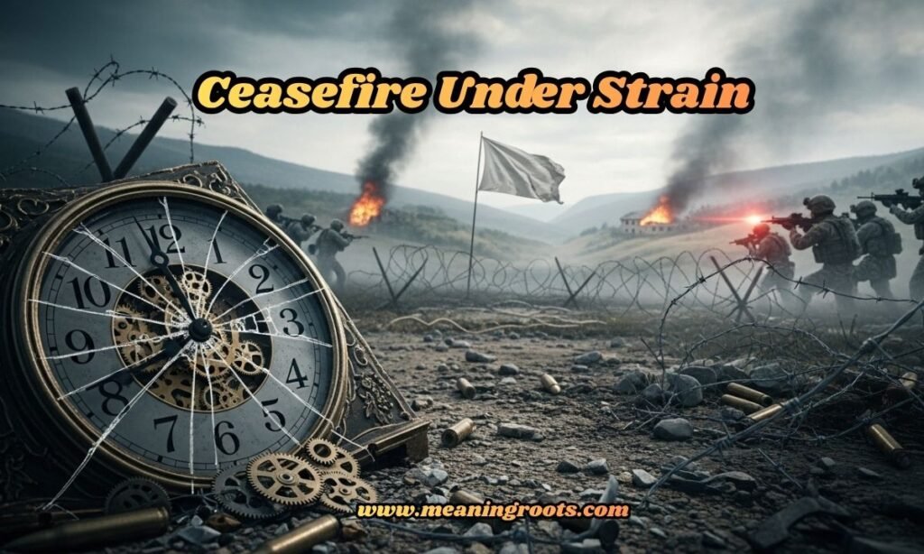 Ceasefire Under Strain Immediately