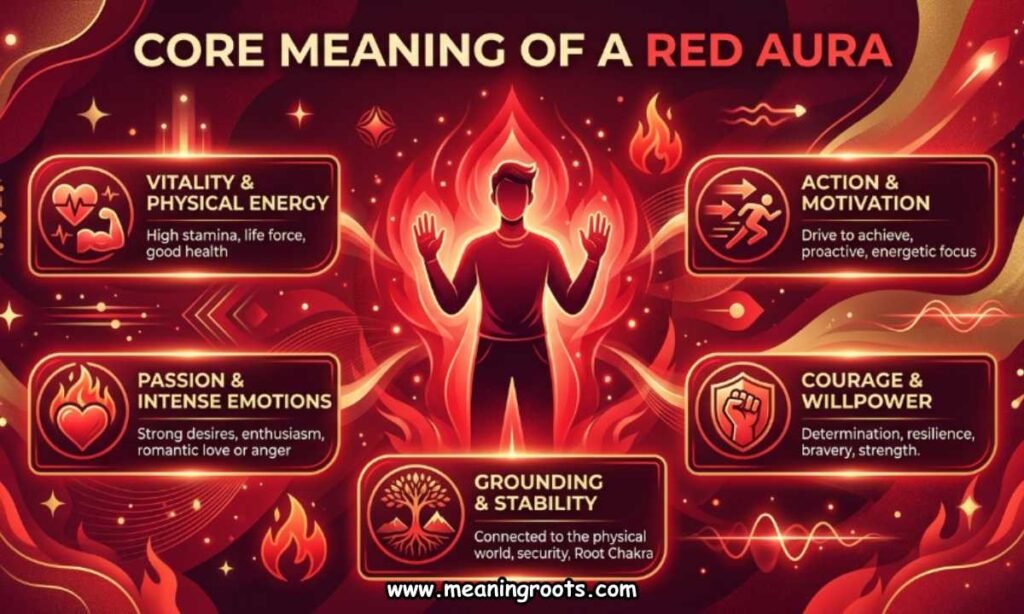 Core Meaning of a Red Aura
