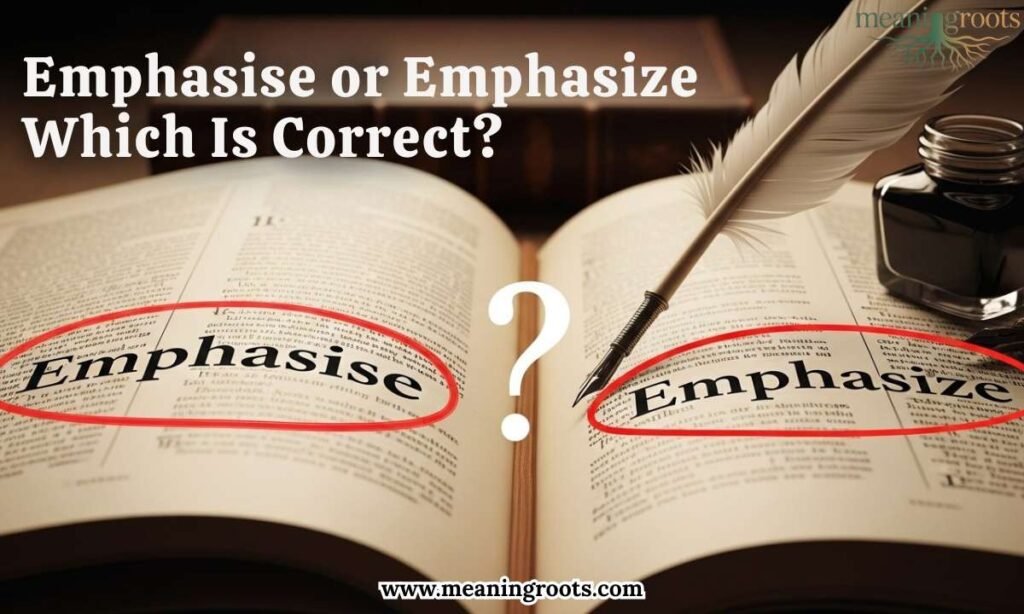 Emphasise or Emphasize Which Is Correct