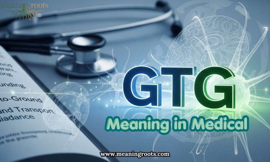 GTG Meaning in Medical