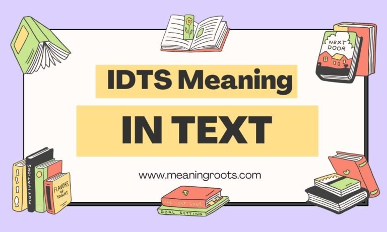 IDTS Meaning in Text