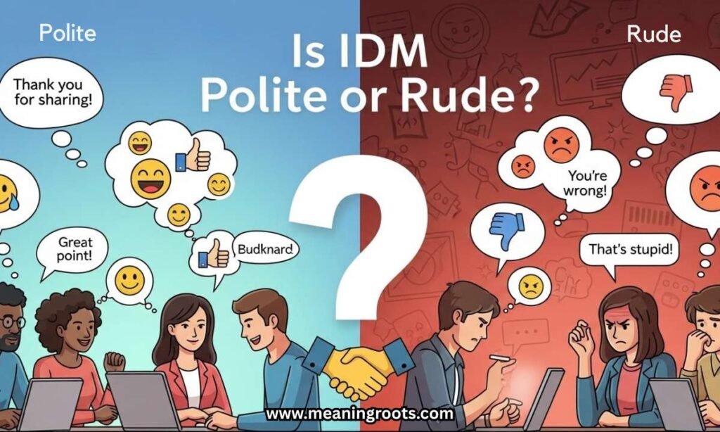 Is IDM Polite or Rude