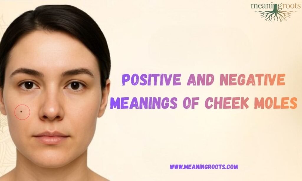 Positive and Negative Meanings of Cheek Moles