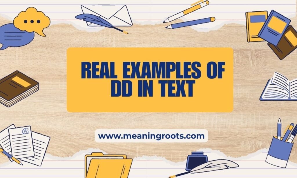Real Examples of DD in Text