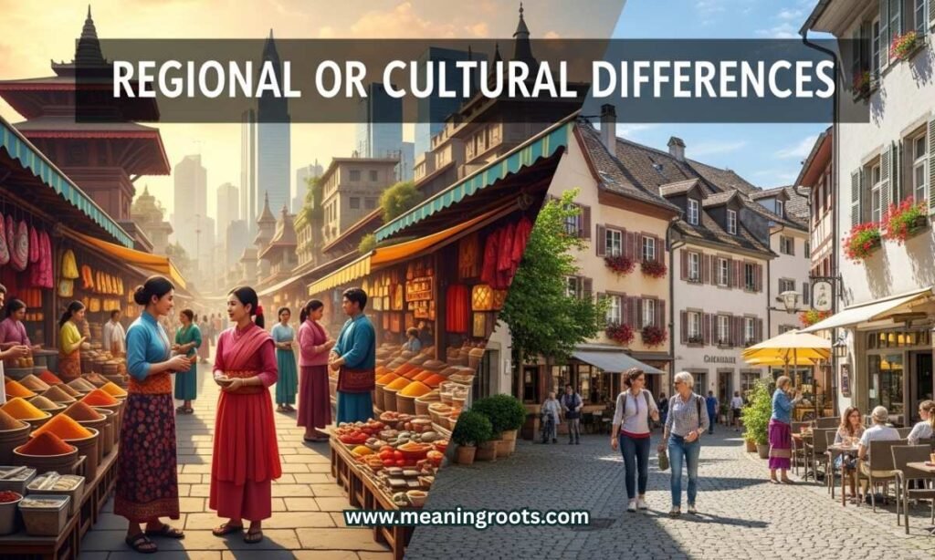 Regional or Cultural Differences