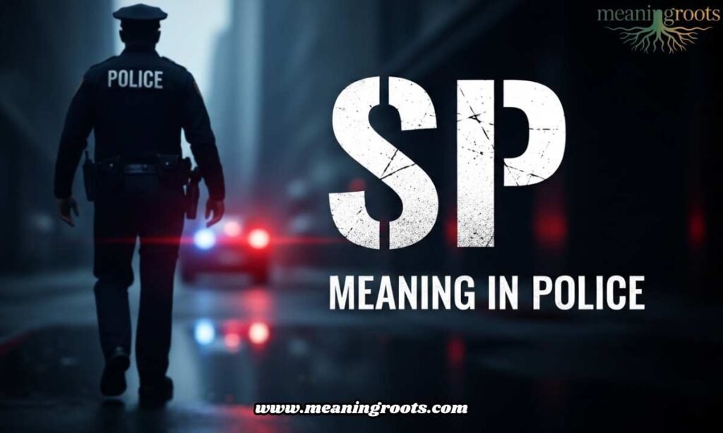 SP Meaning in Police