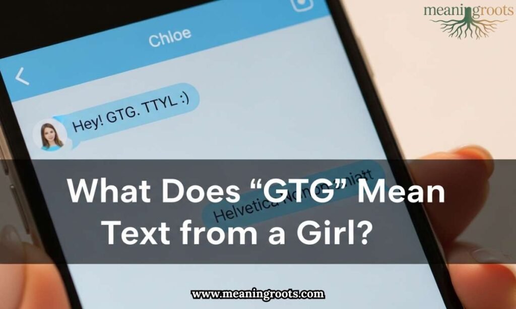What Does GTG Mean in Text from a Girl