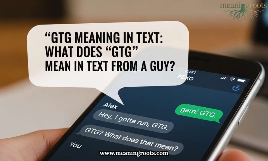 What Does GTG Mean in Text from a Guy