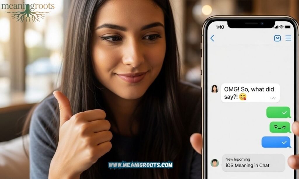 iOS Meaning in Chat From a Girl 
