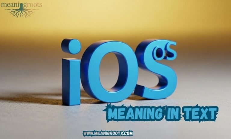 iOS Meaning in Text