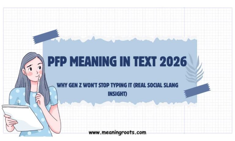 PFP Meaning in Text 2026 Why Gen Z Won't Stop Typing It (Real Social Slang Insight)