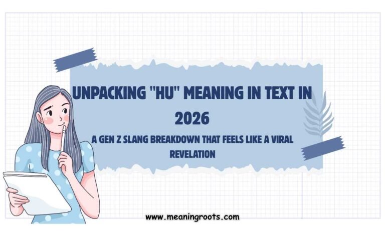 Unpacking Hu Meaning in Text in 2026 A Gen Z Slang Breakdown That Feels Like a Viral Revelation