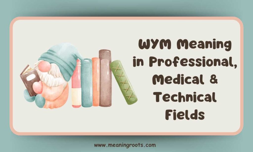 WYM Meaning in Professional, Medical & Technical Fields