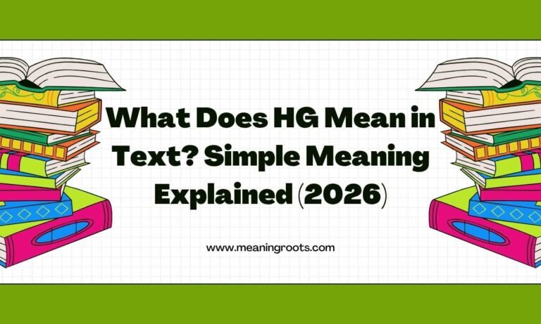 What Does HG Mean in Text Simple Meaning Explained (2026)