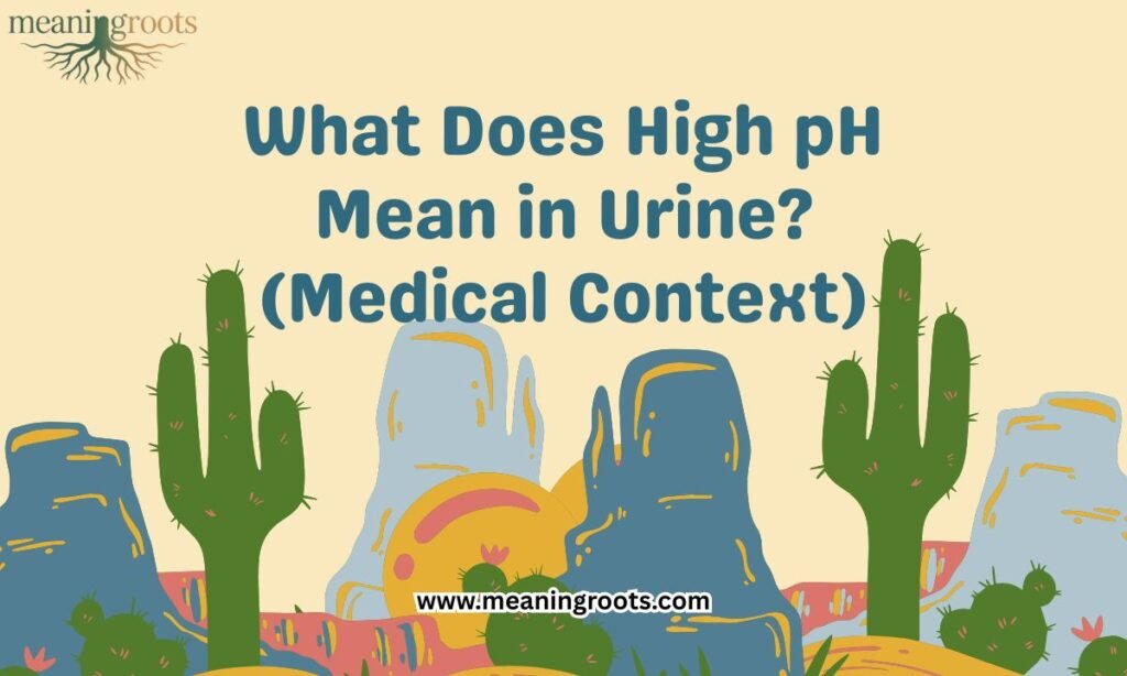 What Does High pH Mean in Urine (Medical Context)