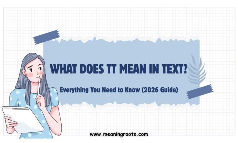 What Does TT Mean in Text Everything You Need to Know (2026 Guide)