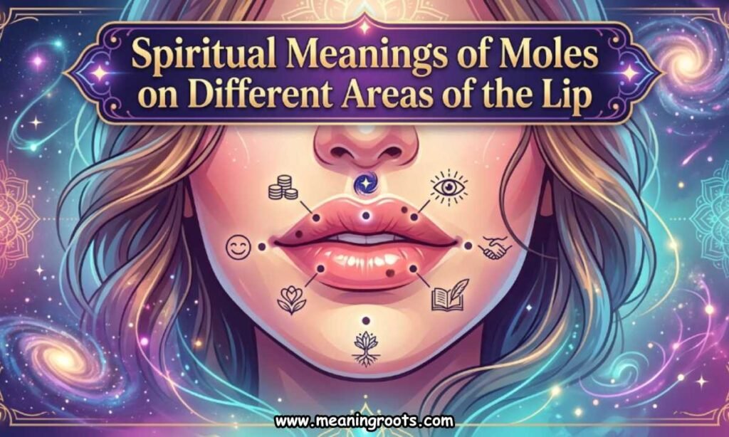 Spiritual Meanings of Moles on Different Areas of the Lip