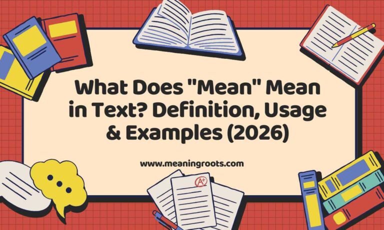 What Does Mean Mean in Text Definition, Usage & Examples (2026)