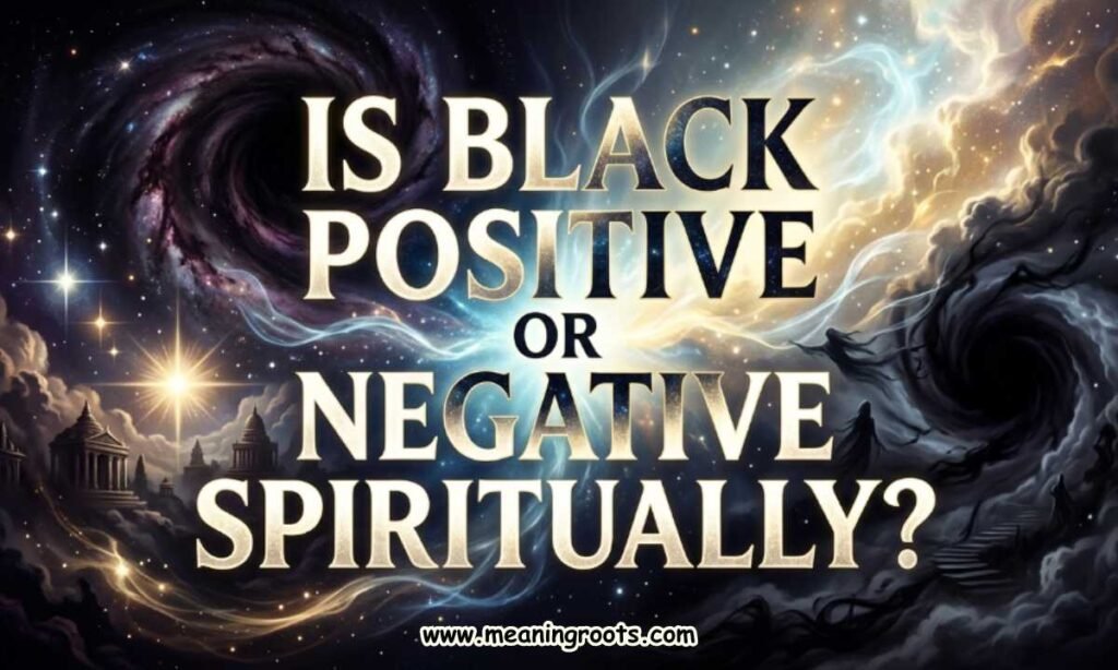 Is Black Positive or Negative Spiritually