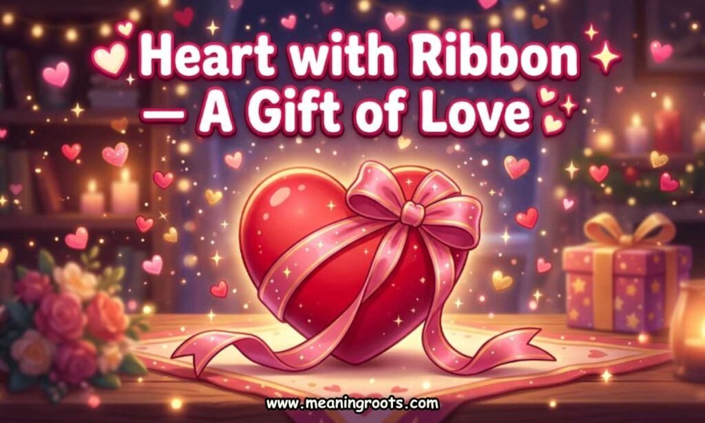 💝 Heart with Ribbon — A Gift of Love